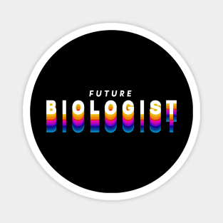 future biologist in gradient color Magnet